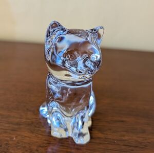 Vintage Princess House Crystal Pets W. Germany 24% Lead Crystal Cat Paperweight